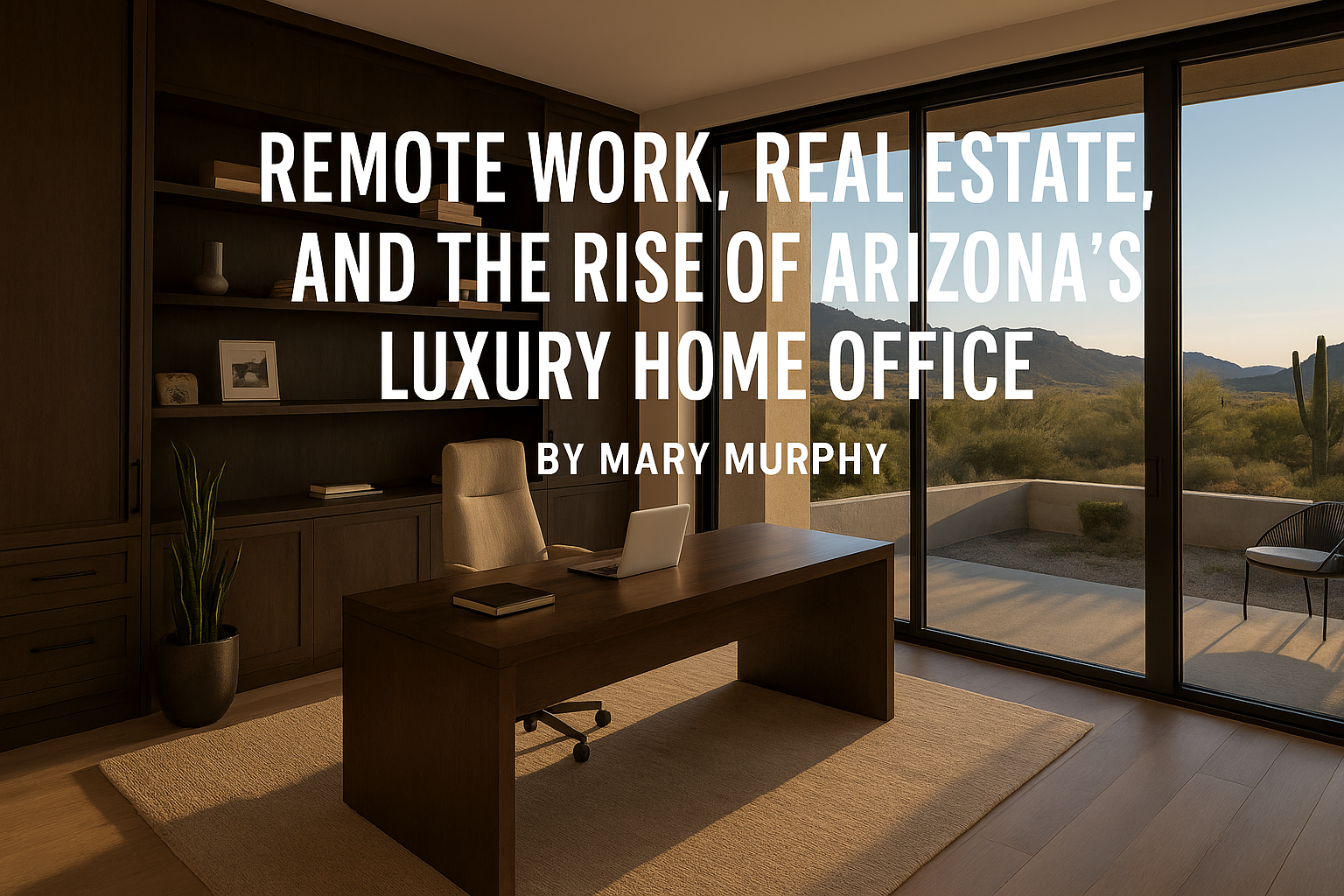 Remote Work, Real Estate, and the Rise of Arizona’s Luxury Home Office header image.