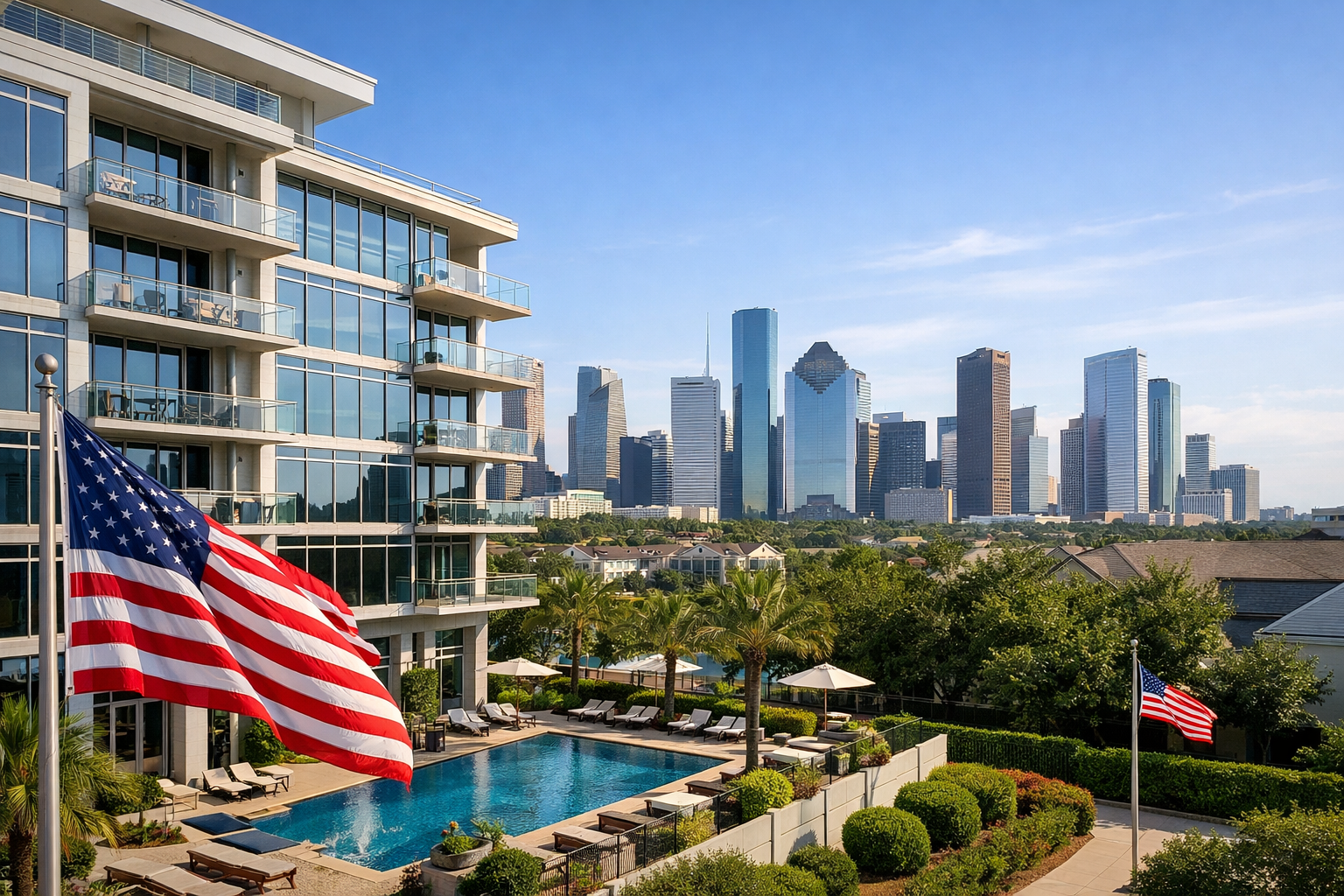Houston condo building representing VA loan condo buying guidance for military and veteran buyers