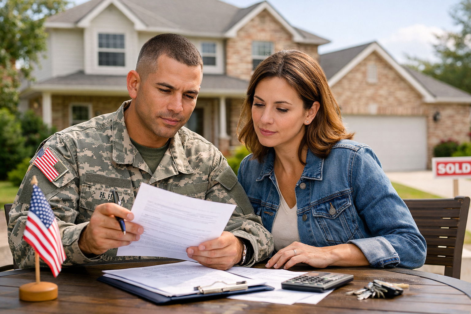 Houston-area military homebuyer reviewing common VA loan mistakes to avoid