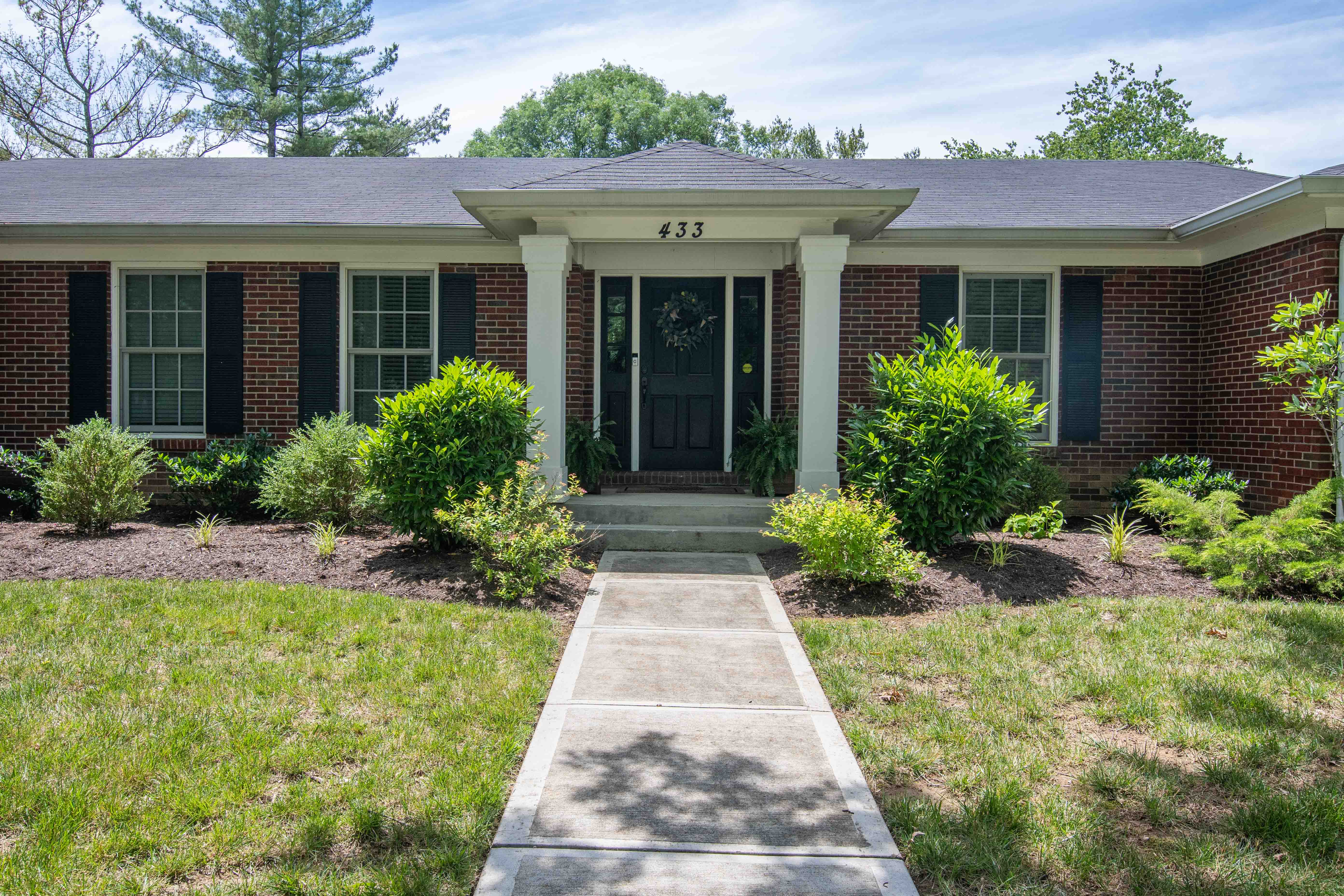 Outside Front Entrance of a House