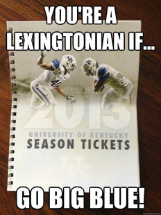 You’re a Lexingtonian if… header image.