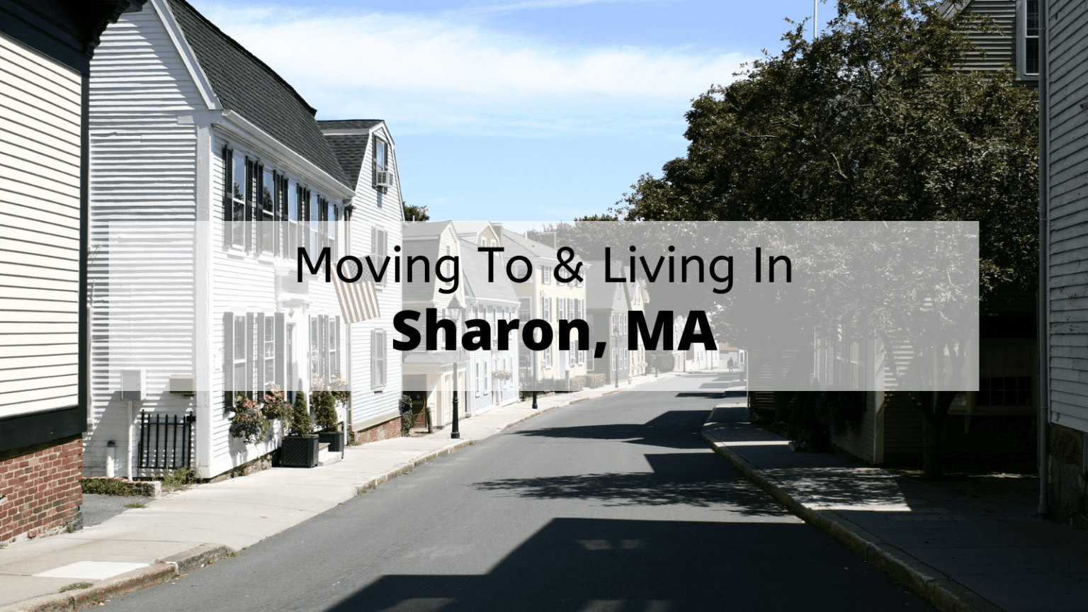 Sharon, MA Real Estate Market Update – August 2025 header image.