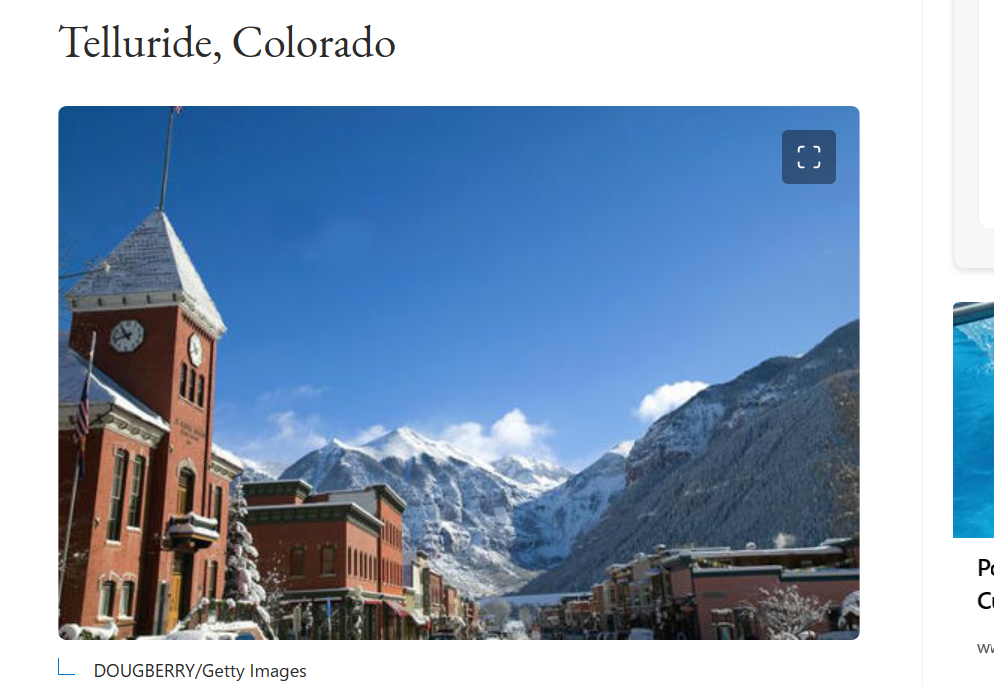 Telluride Makes a Top 5 header image.