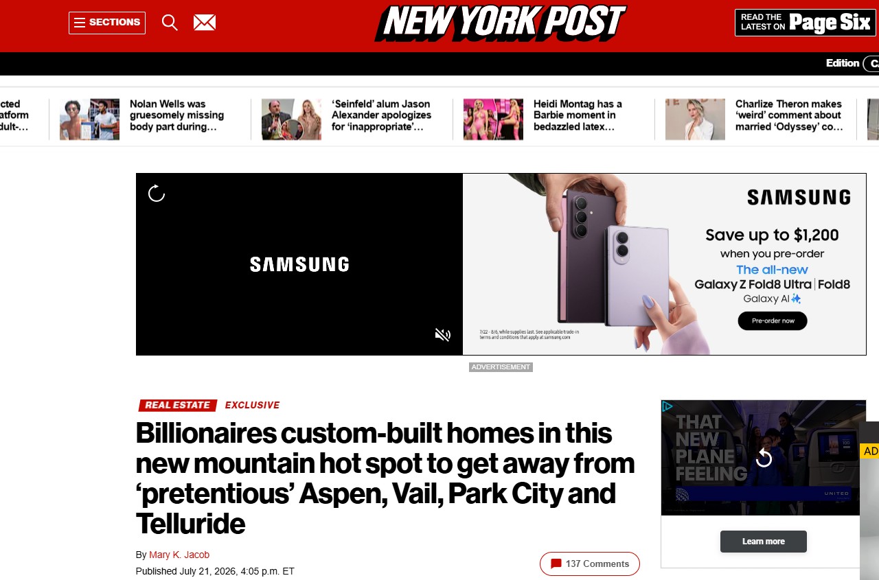 Does the New York Post Really Know Telluride? header image.