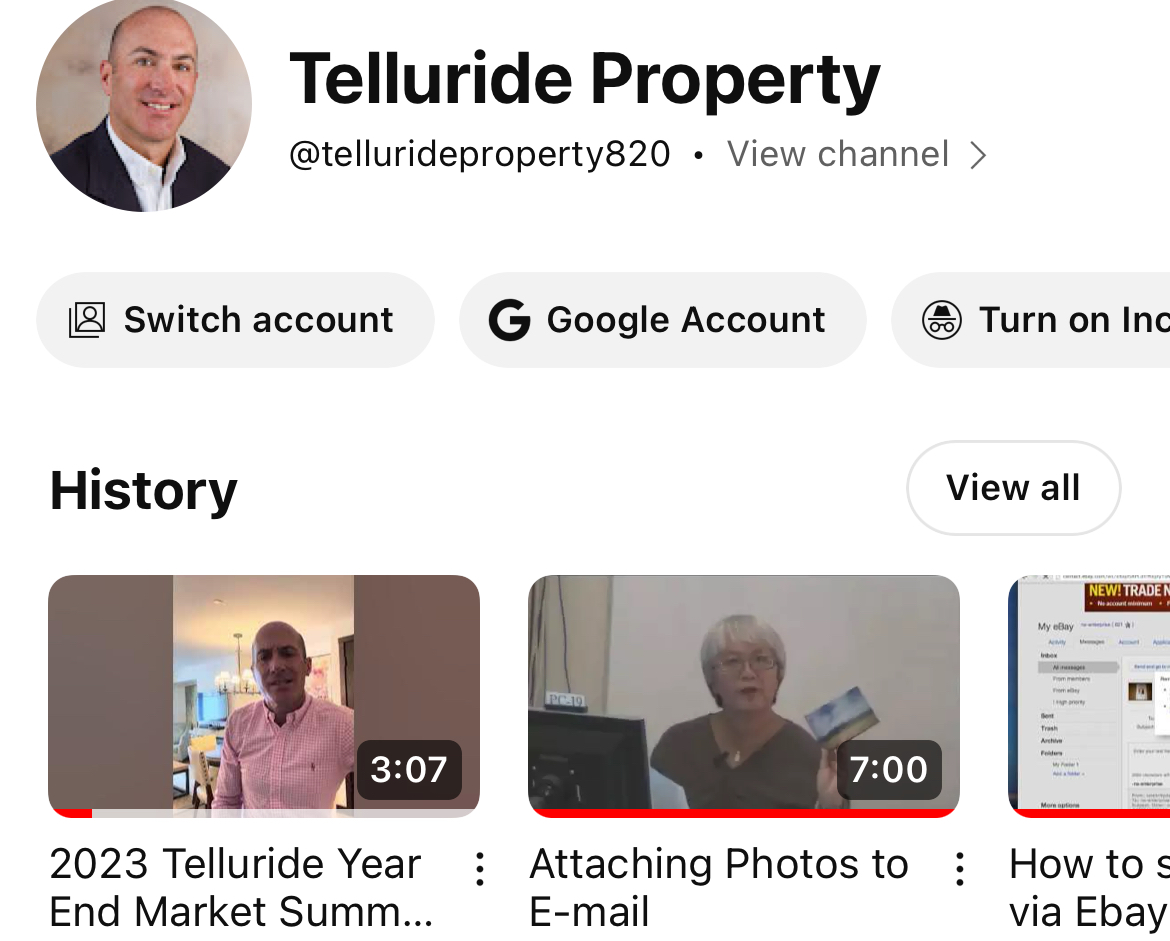 The 2023 Telluride Real Estate Year End Report header image.