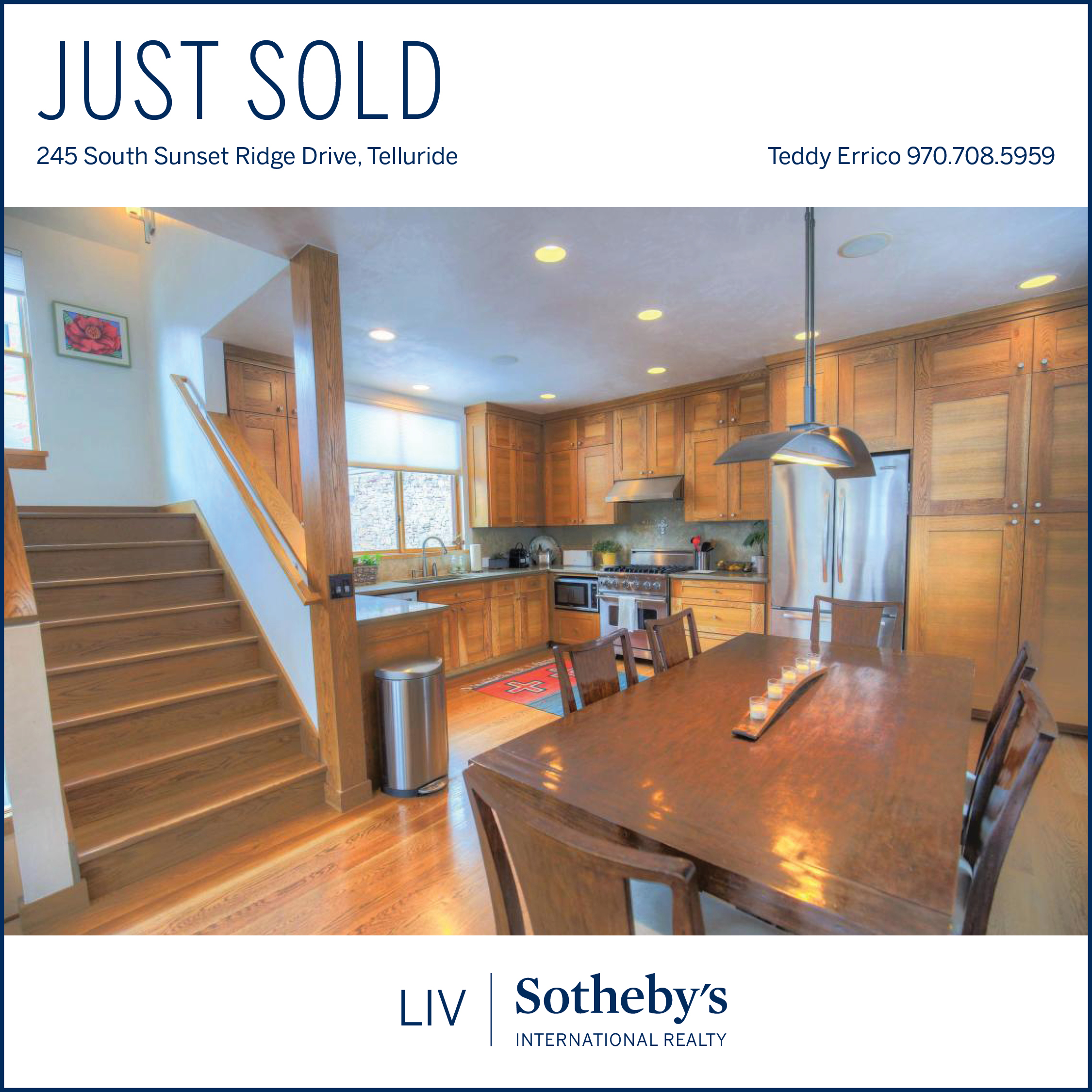 Just Sold: 245 South Sunset Ridge Drive header image.