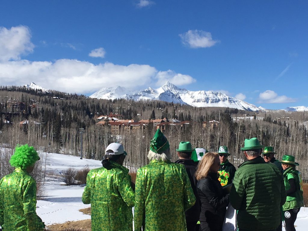 St. Paddy's Day in Telluride, Colorado header image.