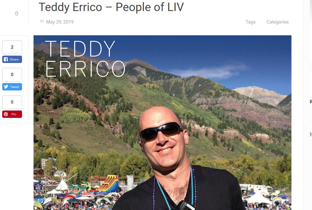 Teddy....People of LIV header image.