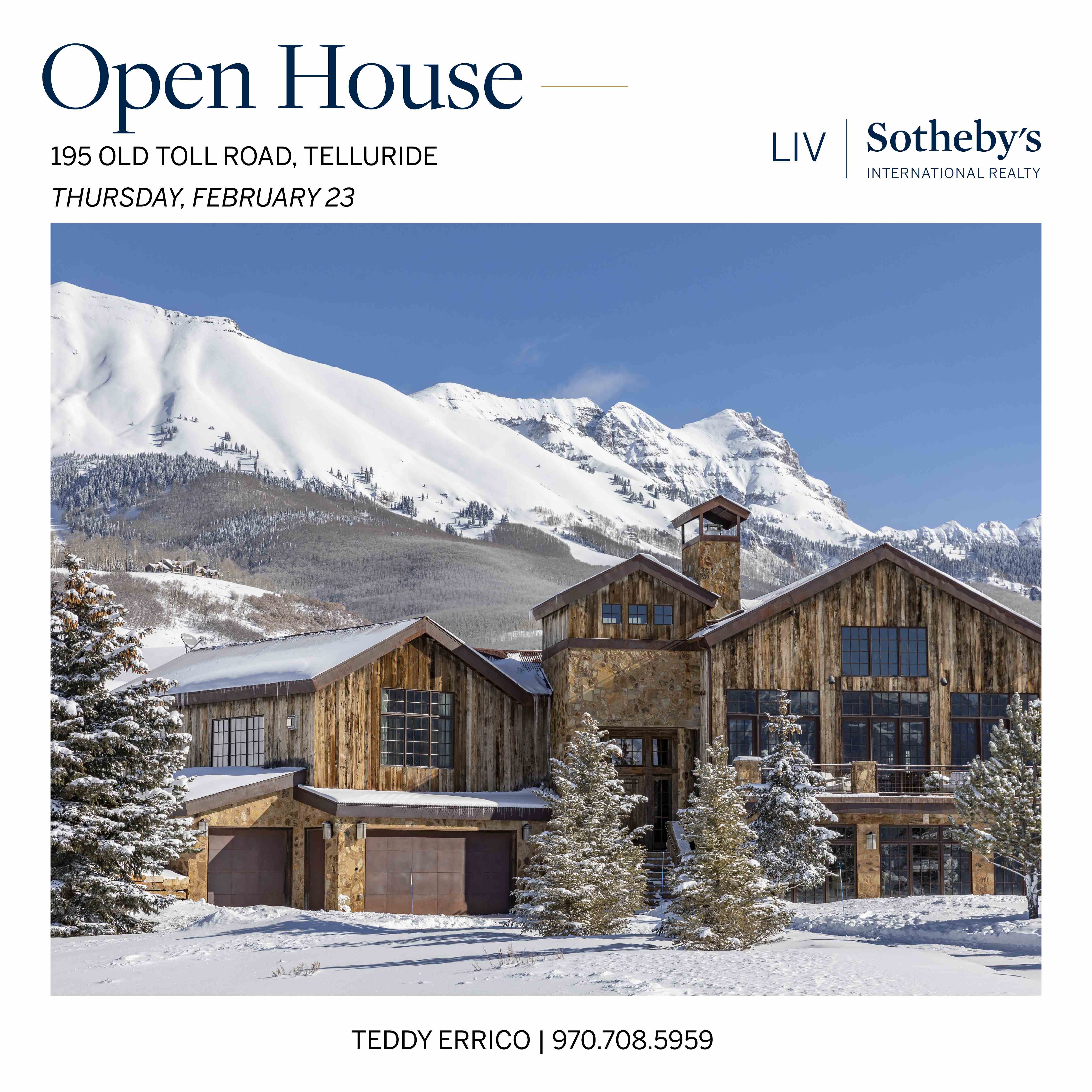 Open House Today!  February 23 header image.