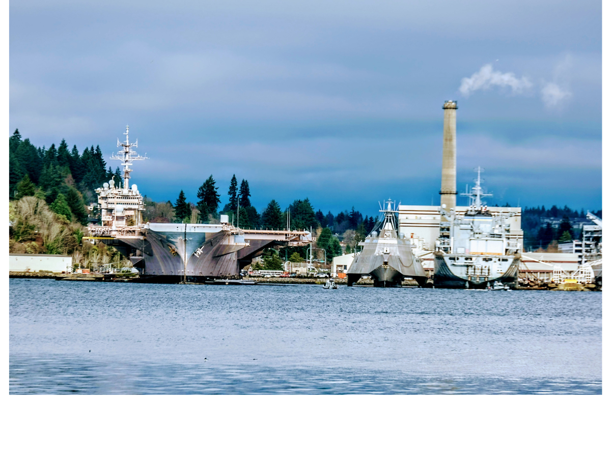 Aircraft Carrier at Puget Sound Naval shipyard