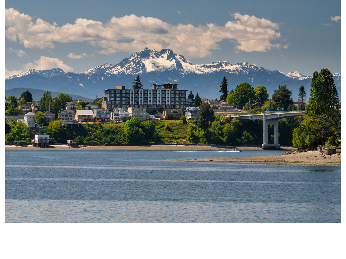 Map of the best places to live near Naval Base Kitsap, showing ten Kitsap County communities
