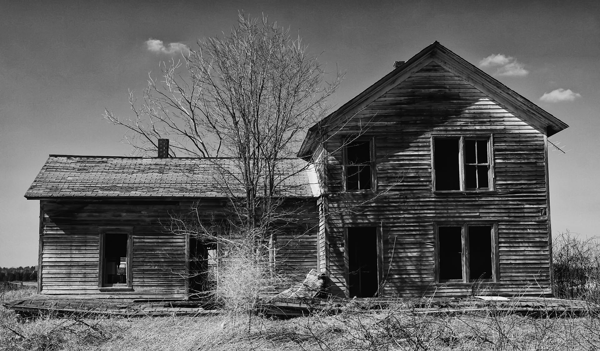 Photo by Mike  Yak: https://www.pexels.com/photo/photo-of-grayscale-house-1123876/