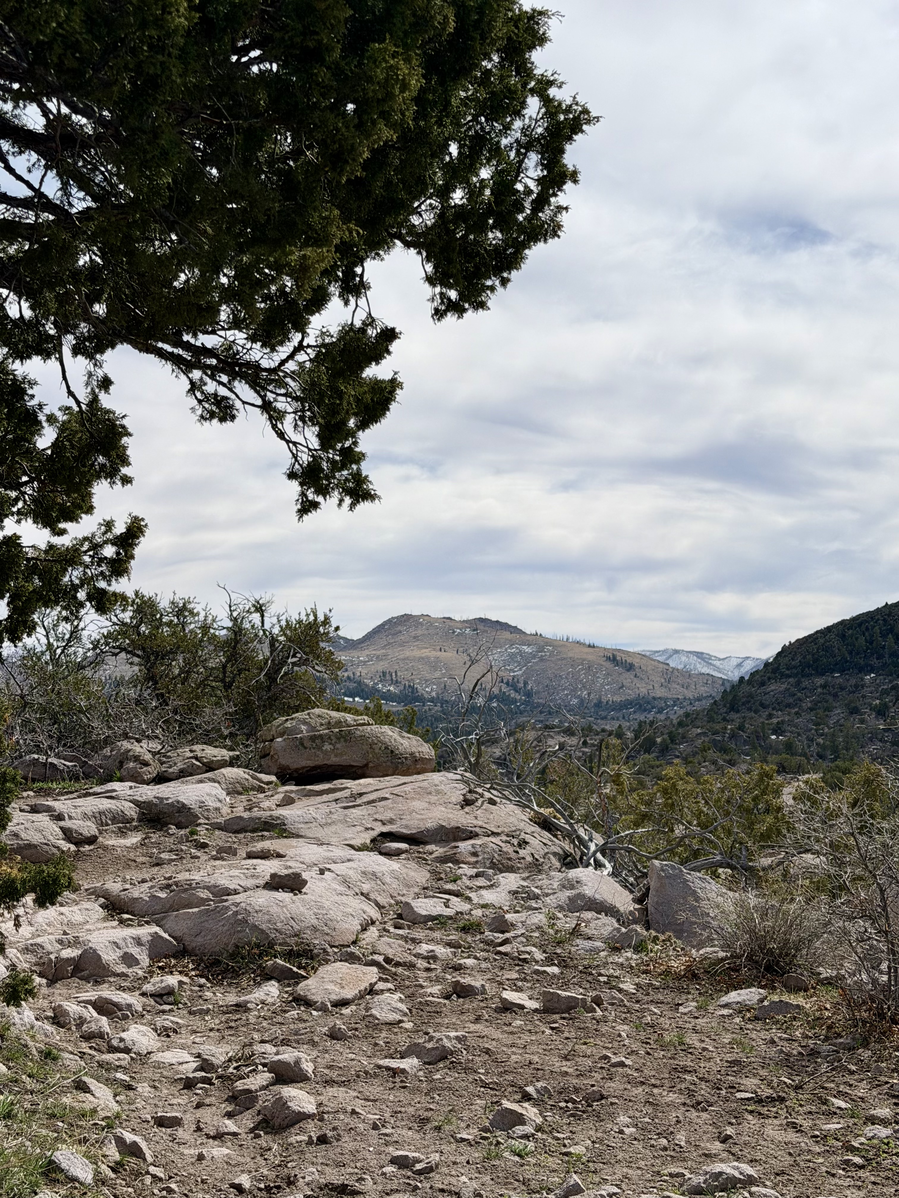 Hiking trail near Old Iron Town leading into the mountains of Southern Utah