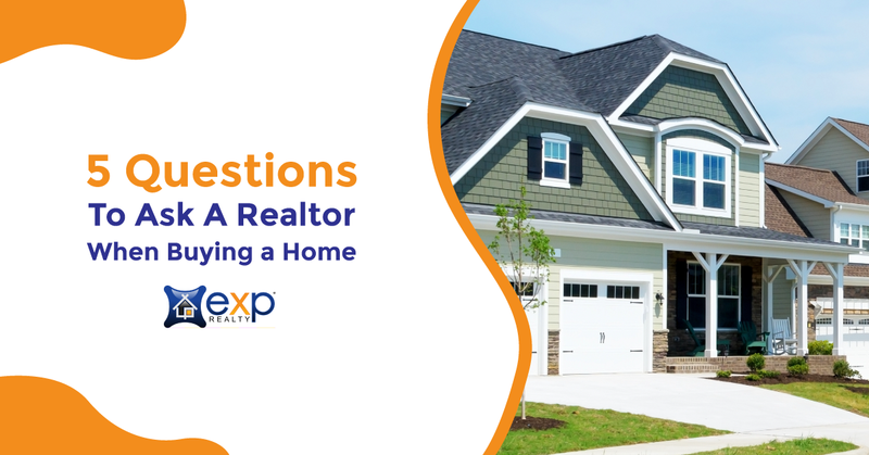 5 Questions To Ask A Realtor When Buying a Home header image.
