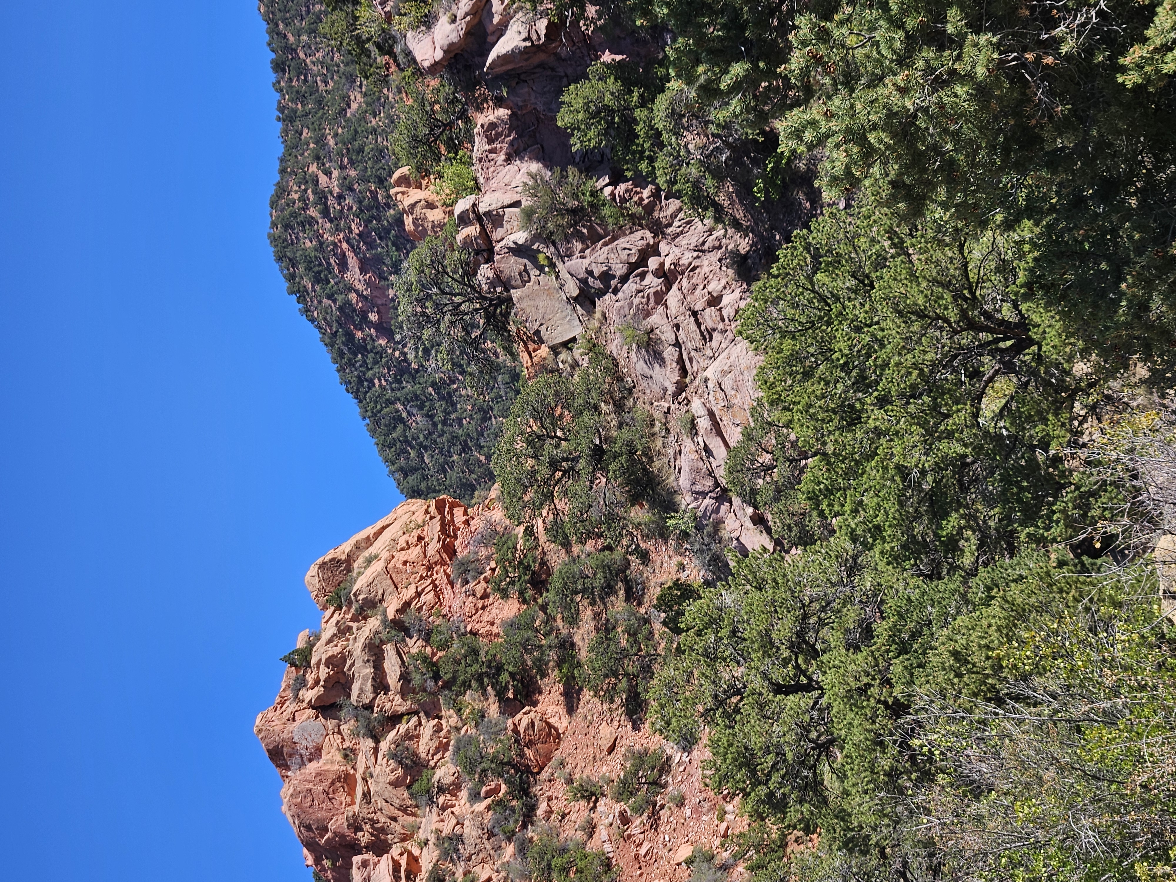 Steep Lightning Switch Trail switchbacks beginning near Thunderbird Gardens Trailhead in Cedar City Utah