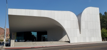 The Southern Utah Museum of Art (SUMA) is a permanent sculpture that houses an art museum. The design is inspired by the area's famed slot canyons. Photo by Your Content Queen, copyright 2020, all rights reserved.