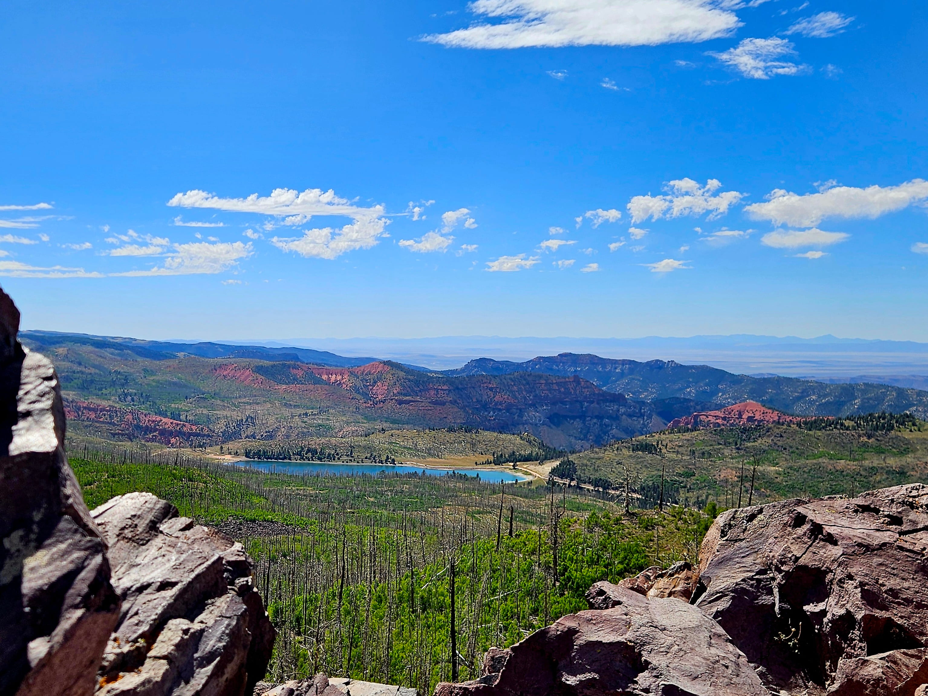 Red rock formations along a backcountry side-by-side trail near Cedar City