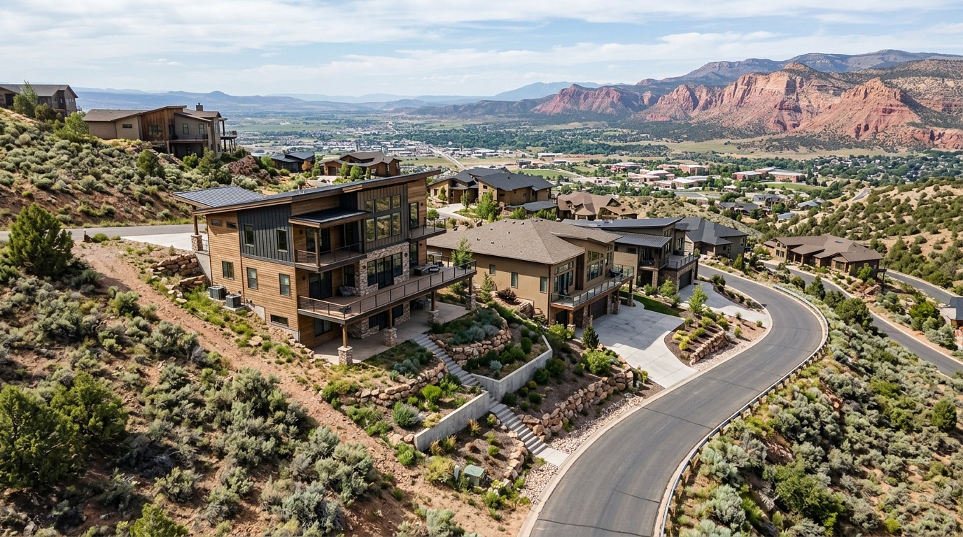 Cedar City Homes for Sale on a Slope