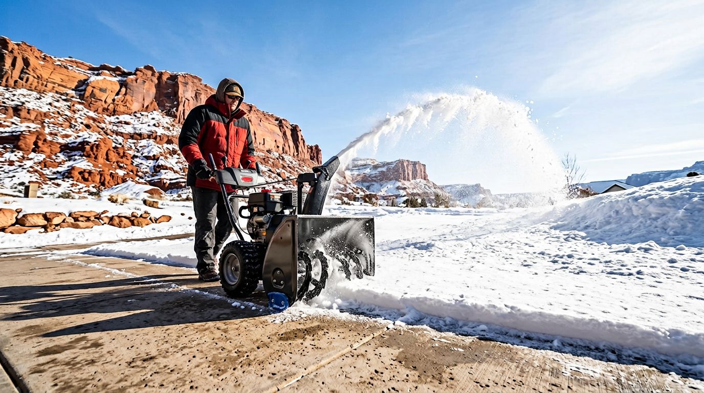 Winterizing Your Life: Essential Snow Removal and Home Prep Tips for Former Californians. header image.