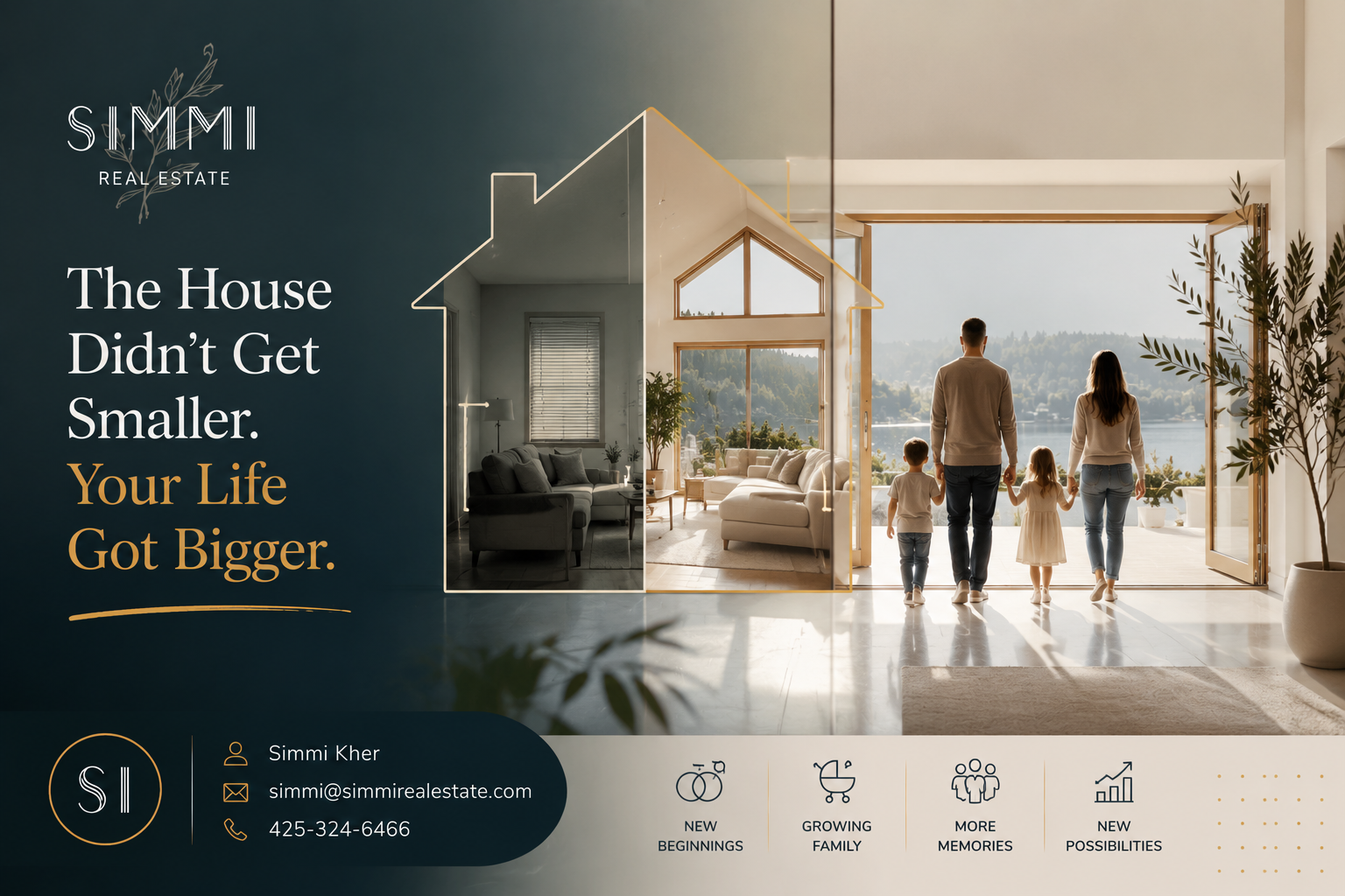The House Didn't Get Smaller. Your Life Got Bigger. header image.