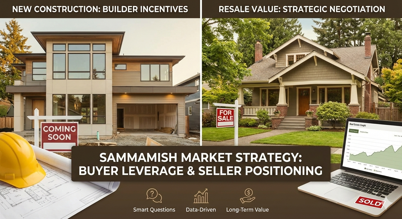 New Construction vs. Resale in Sammamish, WA: The Smart Moves Buyers and Sellers Are Making Right Now header image.