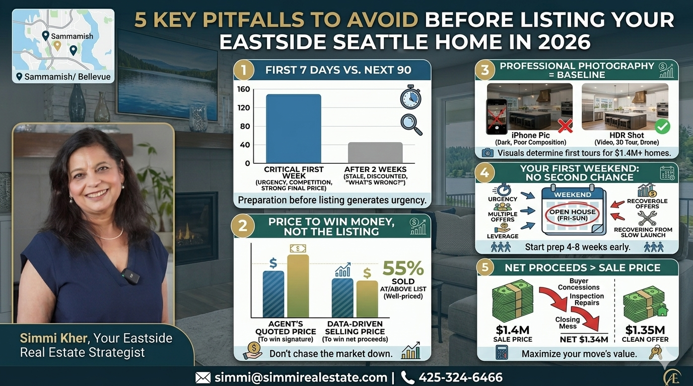 5 Things Your Listing Agent Should Have Told You Before You Listed Your Eastside Seattle Home header image.