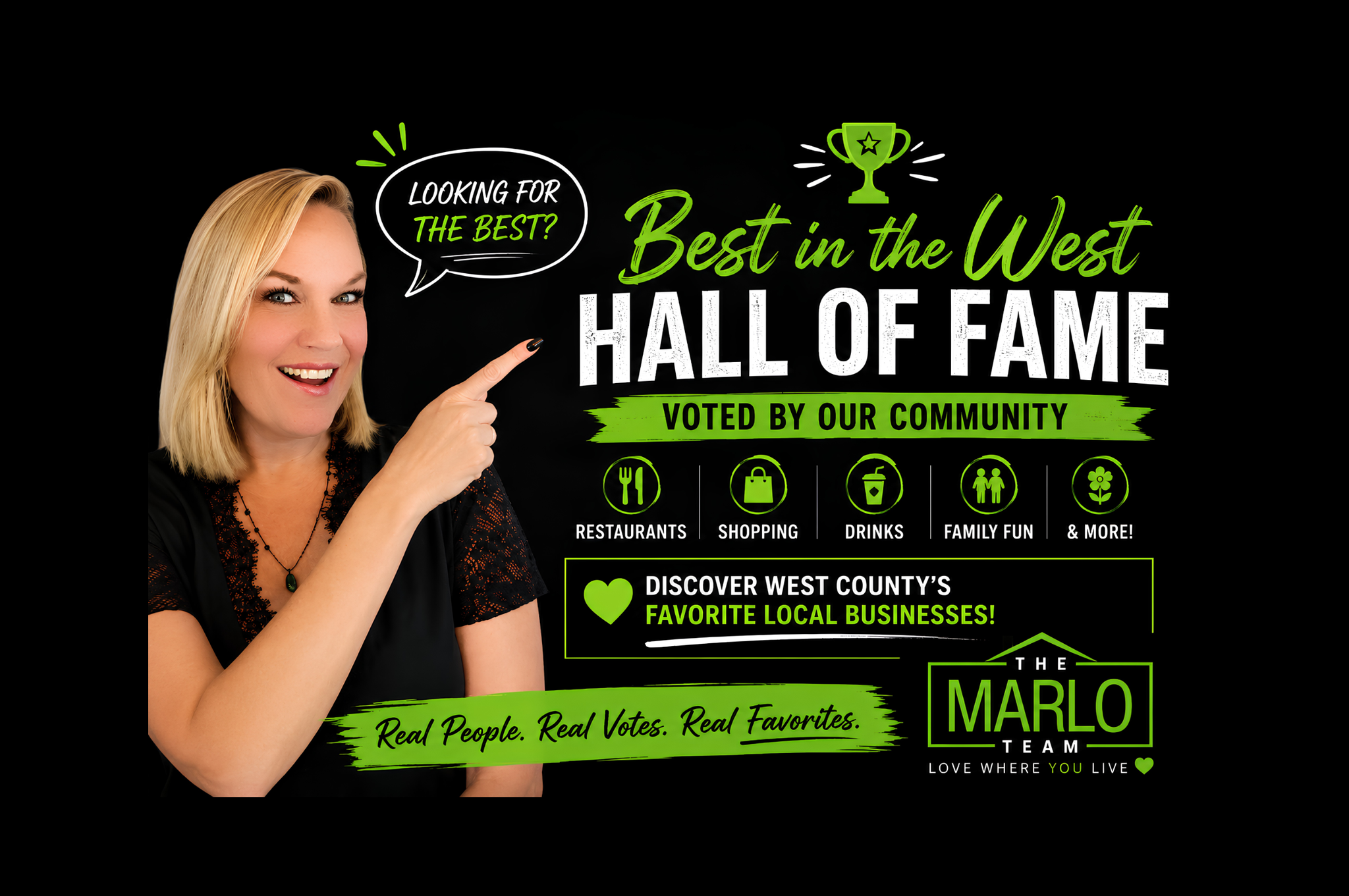 Best in the West Hall of Fame showcasing West County, Missouri's favorite restaurants, shops, entertainment, and local businesses as voted by the West County Social community.