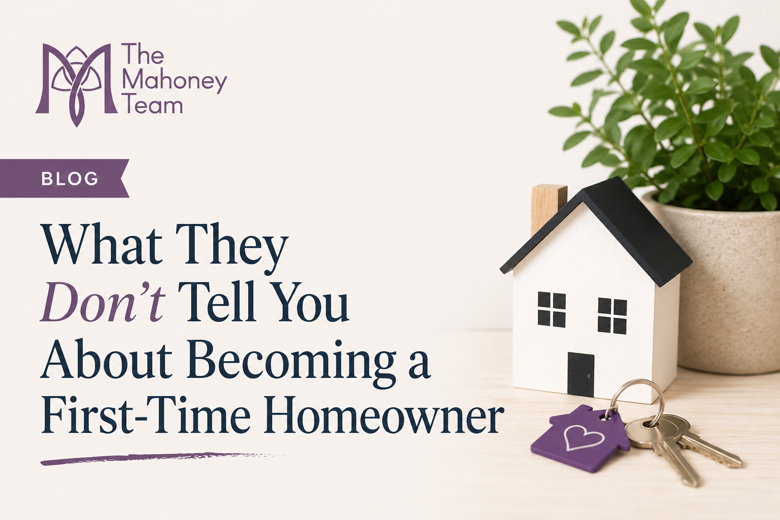 What They Don't Tell You About Becoming a First-Time Homeowner header image.