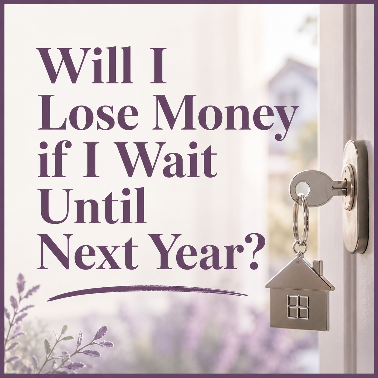 Will I Lose Money if I Wait Until Next Year? header image.