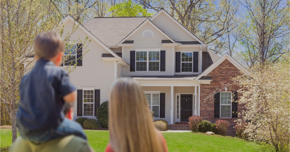 Couple looking at a home for sale in Eau Claire Wisconsin in spring 2026