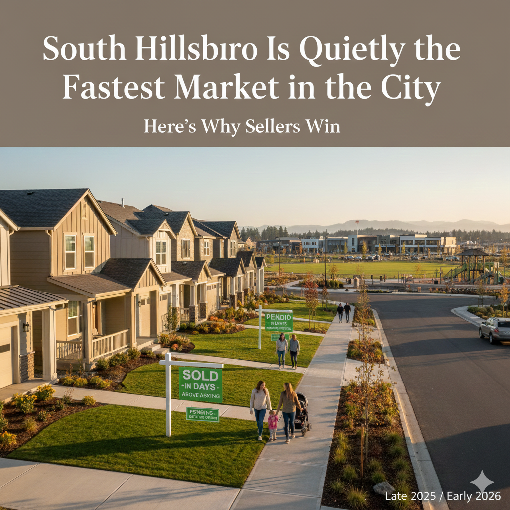 South Hillsboro Is Quietly the Fastest Market in the City — Here’s Why Sellers Win header image.