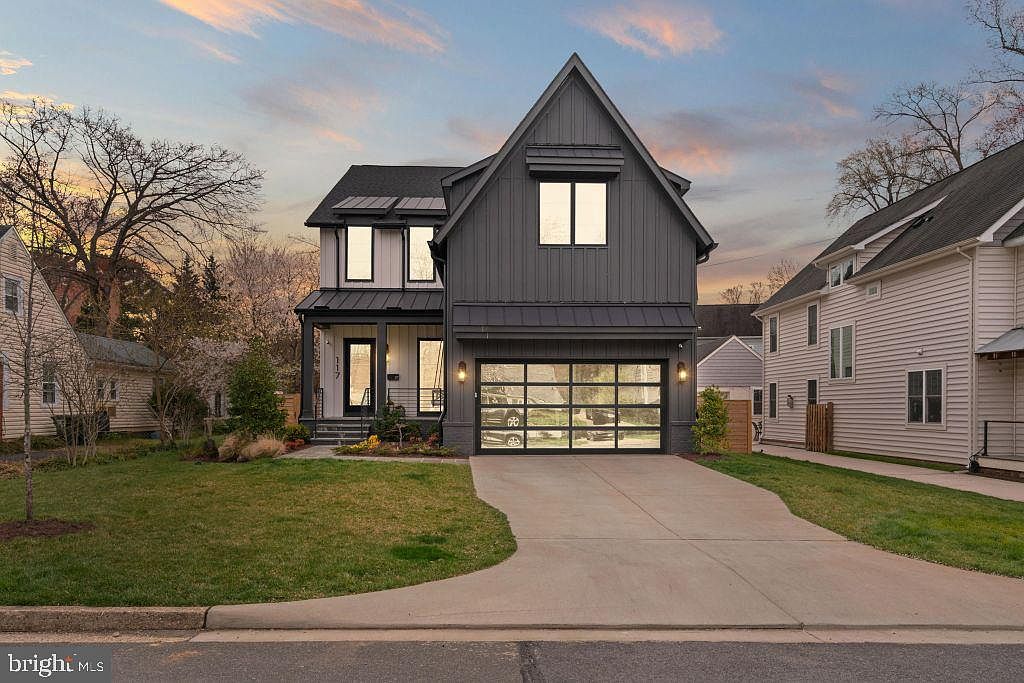 Falls Church City Home at Night