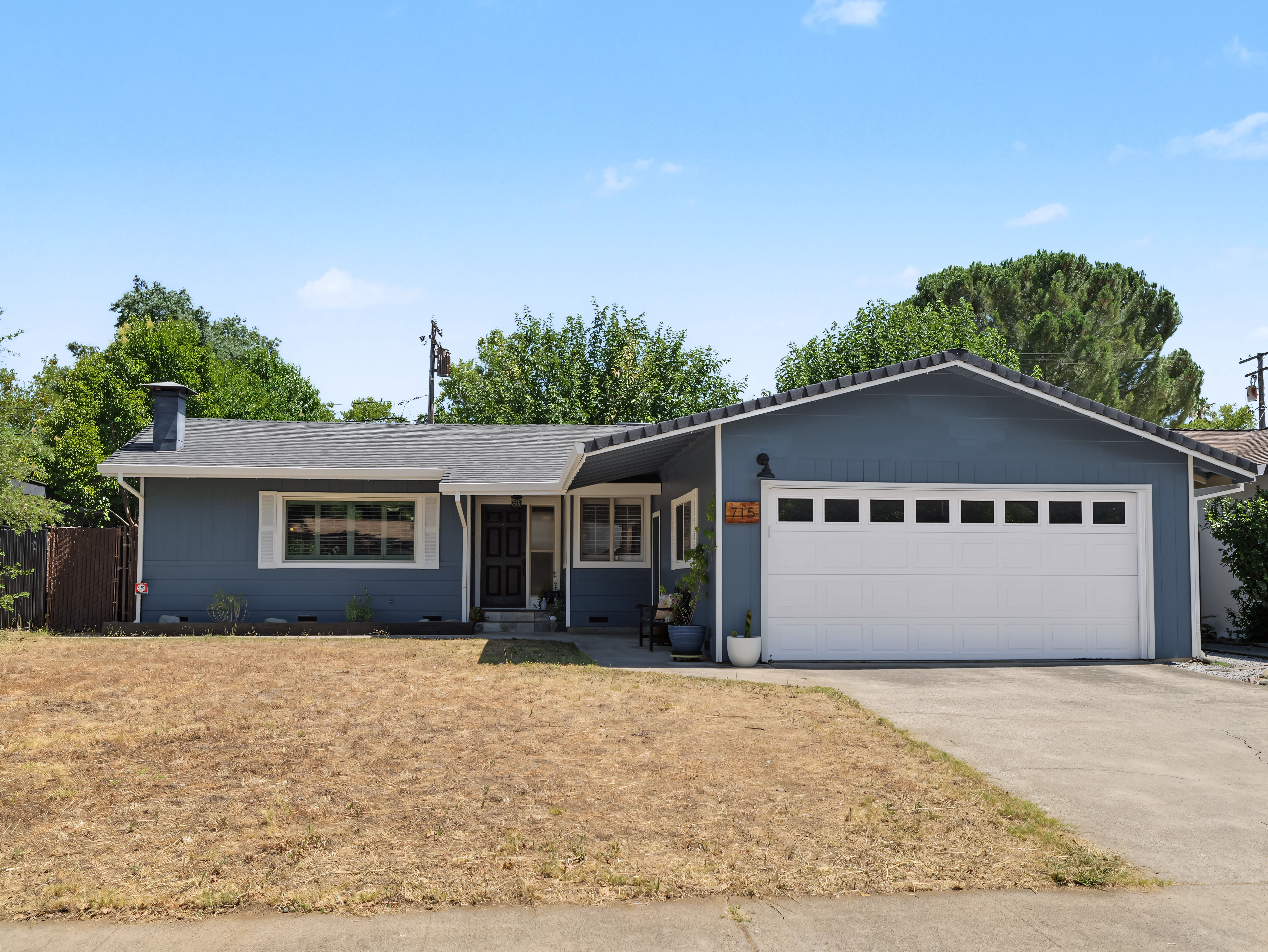 Front exterior of 715 Christine Avenue, Redding CA 96003 &mdash; 3 bedroom 2 bath home for sale