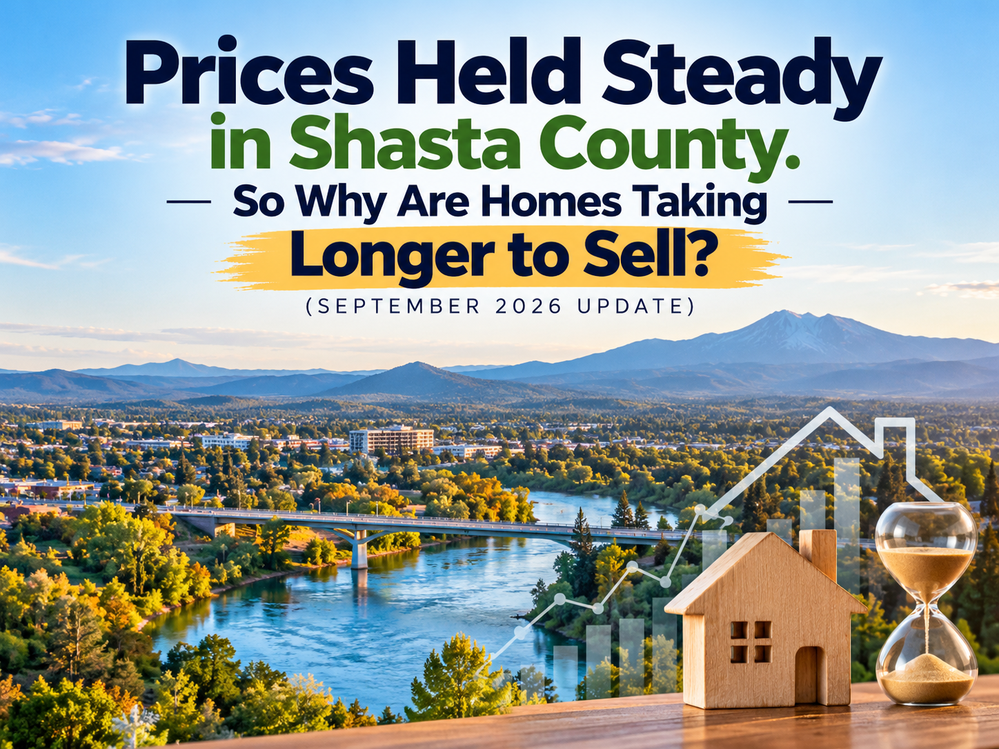 Prices Held Steady in Shasta County. So Why Are Homes Taking Longer to Sell? (September 2026 Update) header image.