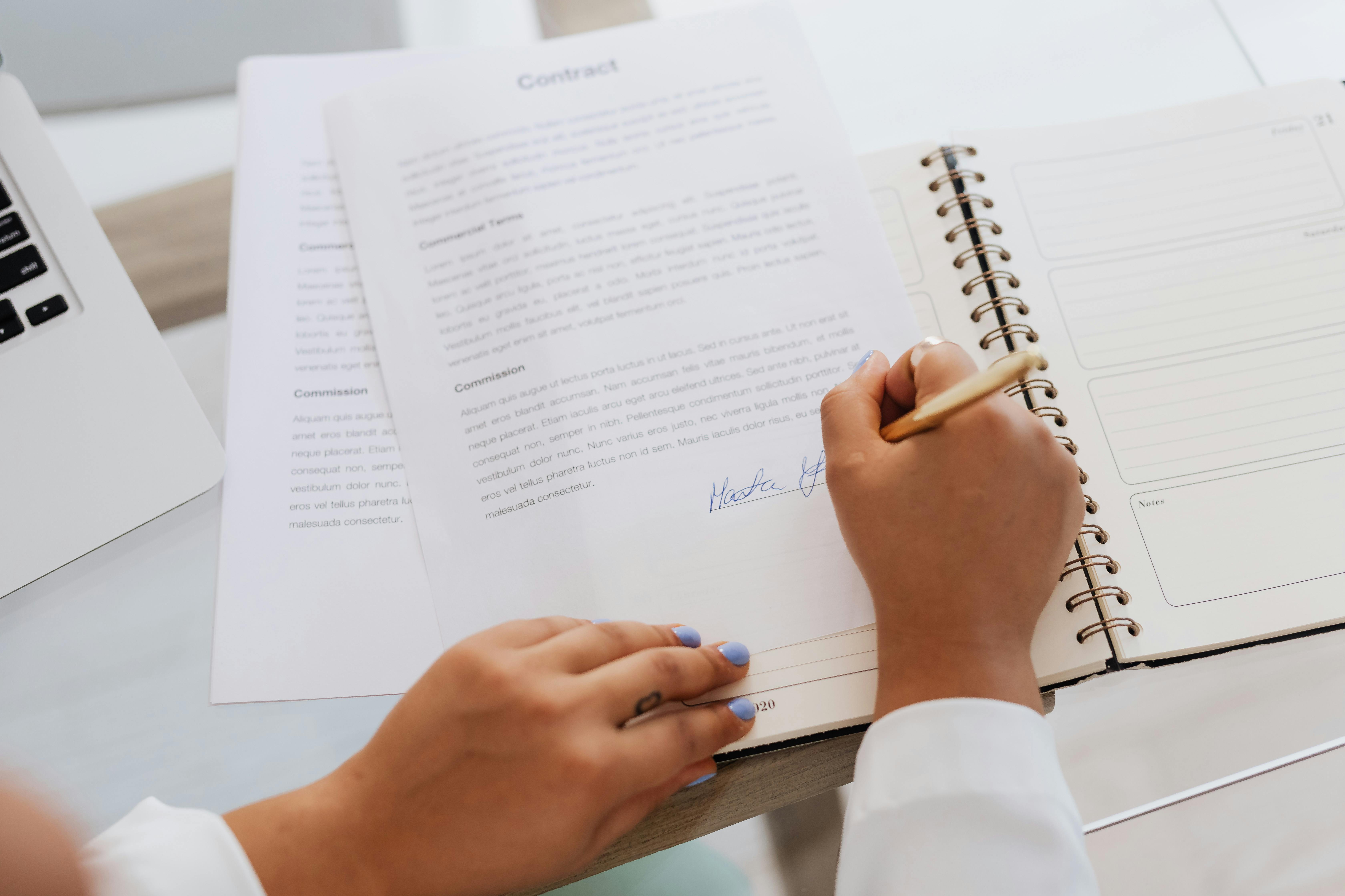 Signing Documents