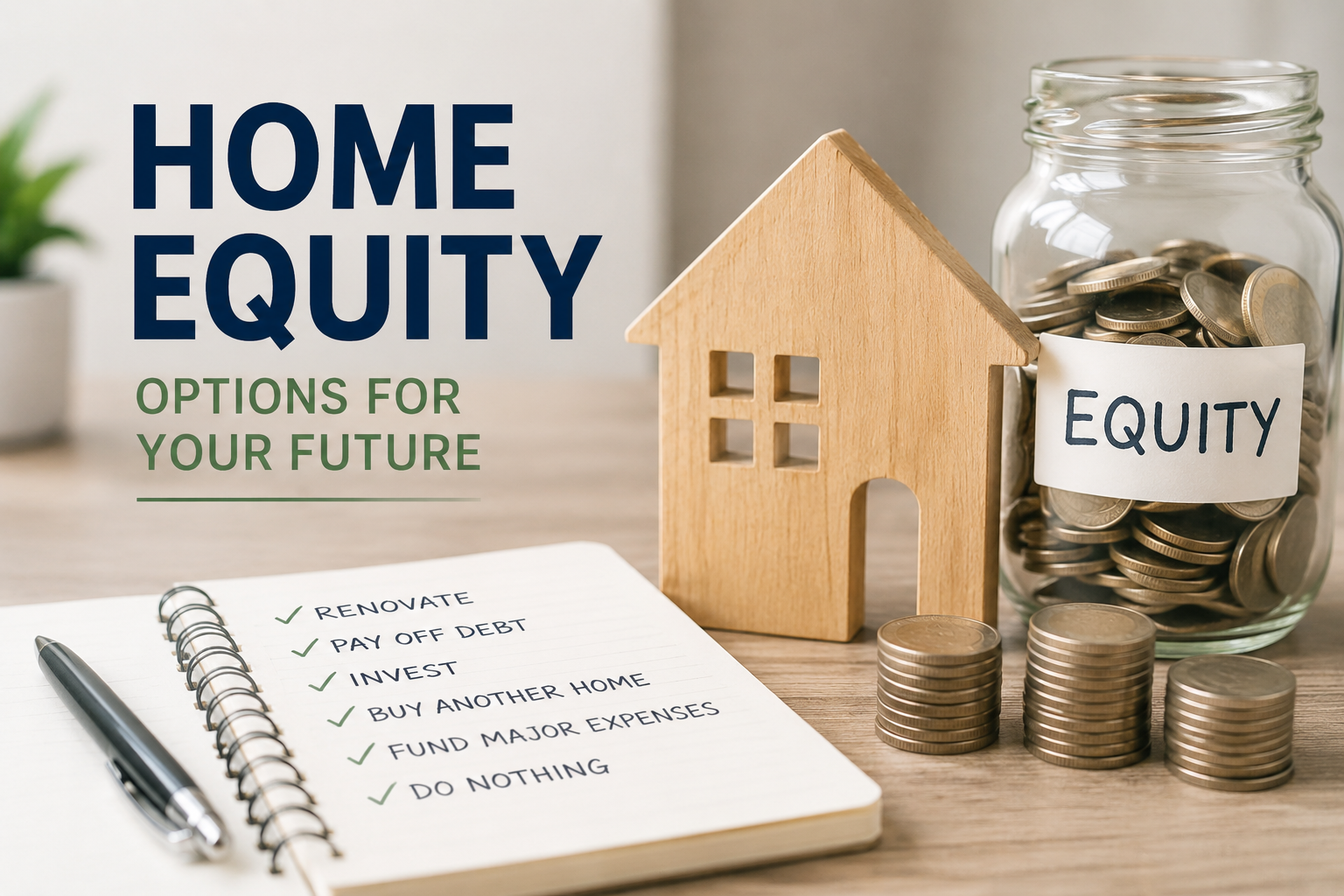 What Should You Do With Your Home Equity? 6 Options to Consider header image.