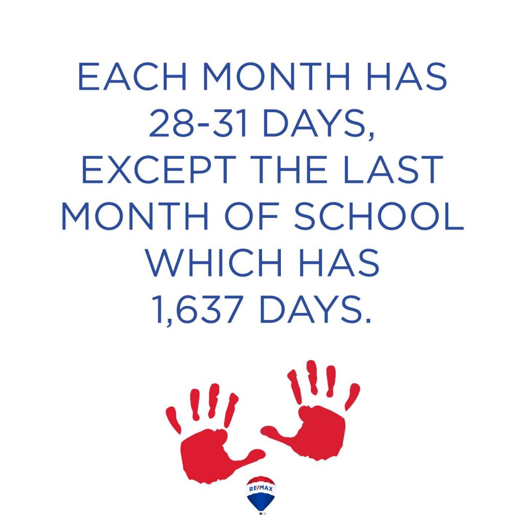 Last Month of School header image.