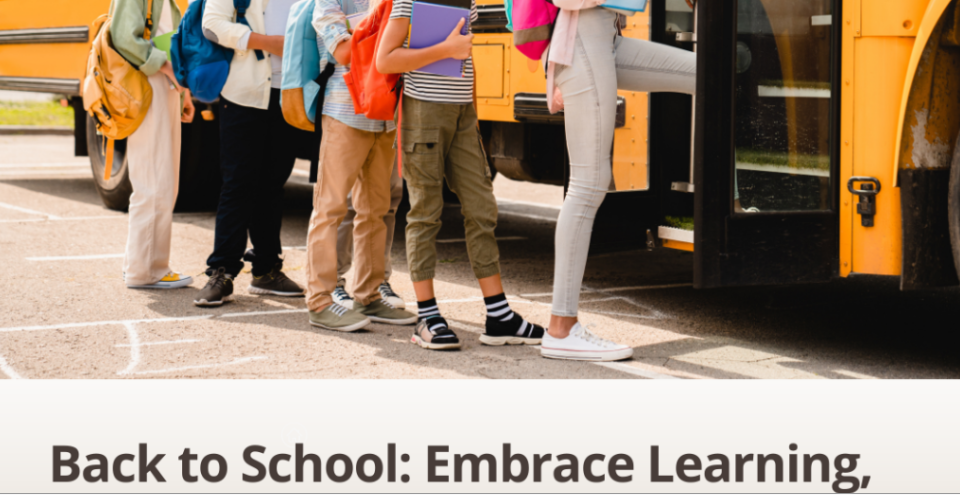 Back to School: Embrace Learning, Friendship, and Growth! header image.