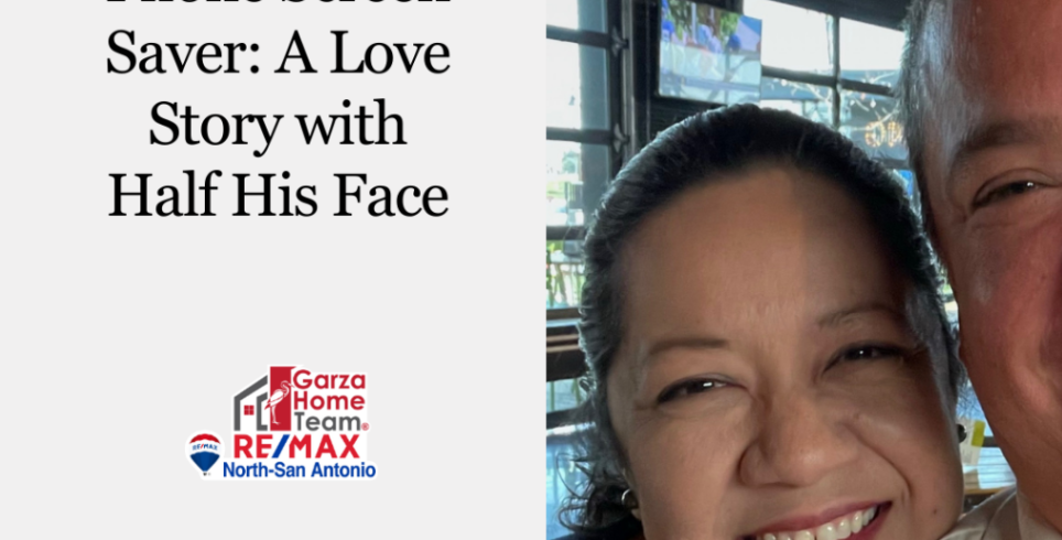 My Husband’s New Cell Phone Screen Saver: A Love Story with Half His Face header image.