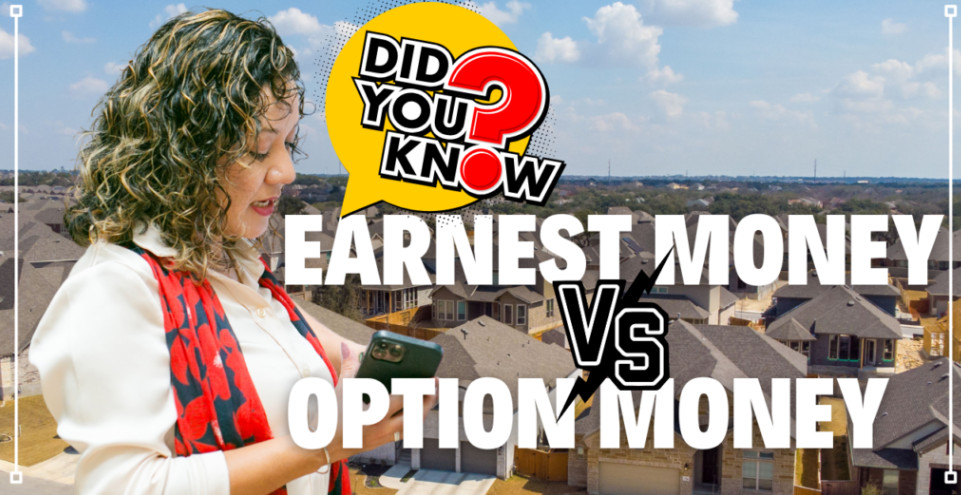 Understanding Earnest Money and Option Money in a San Antonio Real Estate Transactions header image.