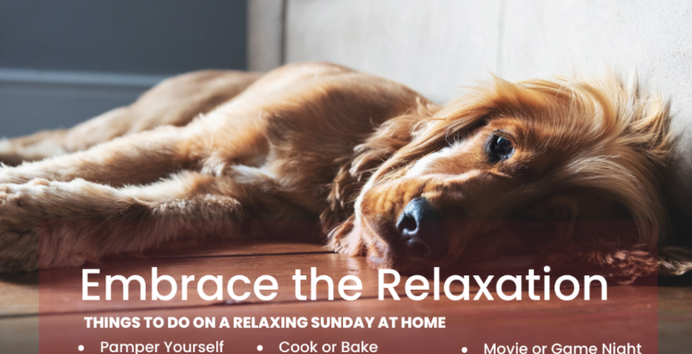 Embrace the Relaxation: Things to Do on a Relaxing Sunday at Home header image.