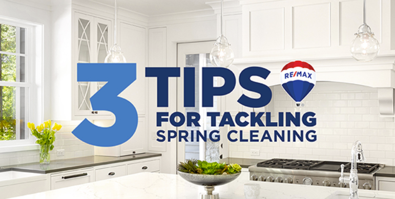 3 Tips for Tackling Spring Cleaning header image.