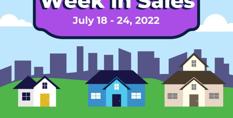 Week in Sales July 18– 24, 2022 header image.