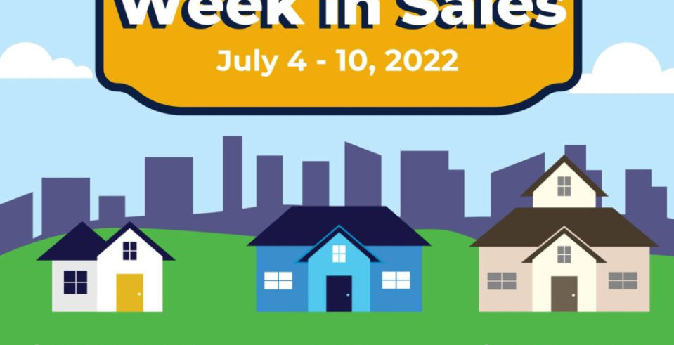 Week in Sales July 4- 10, 2022 header image.