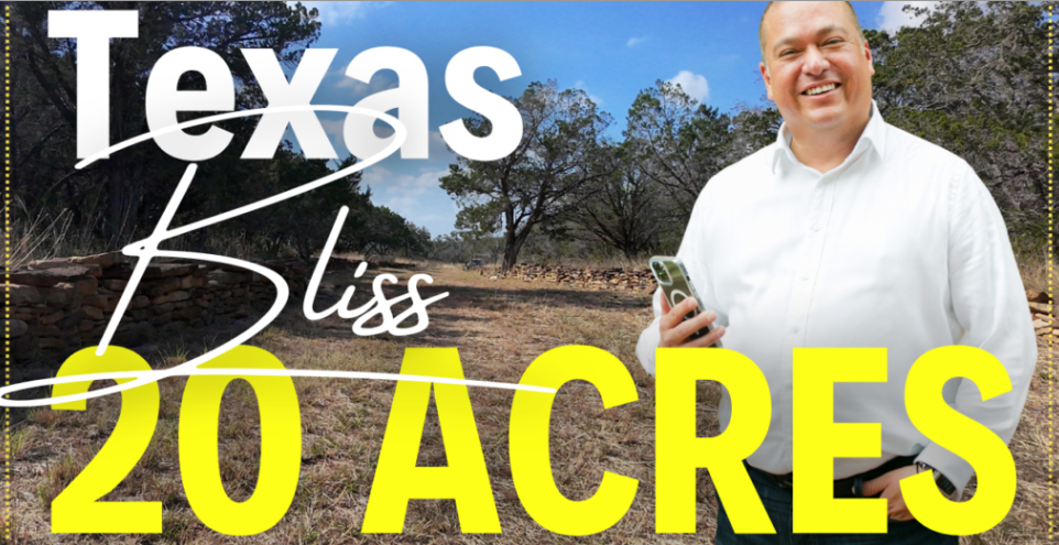 Explore Hill Country Living: 20 Acres of Prime Land in Medina County with No HOA header image.