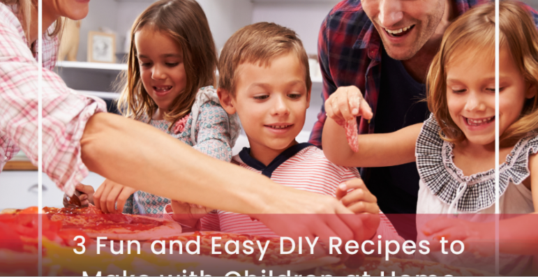 3 Fun and Easy DIY Recipes to Make with Children at Home header image.