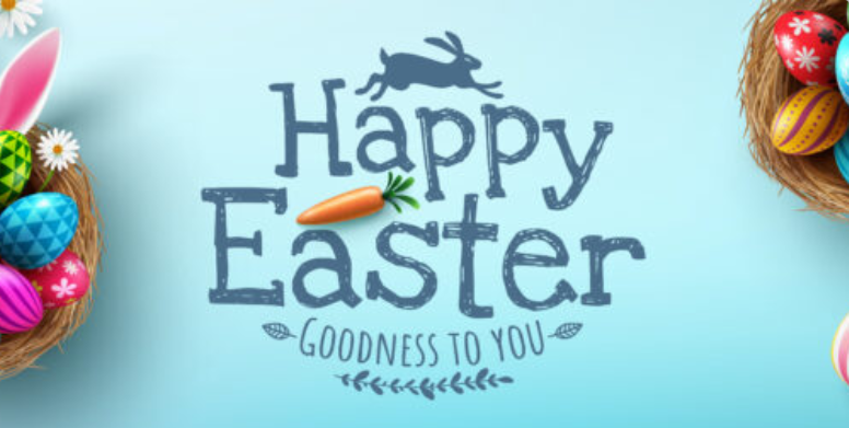 Happy Easter Wishes from the Garza Home Team at RE/MAX North San Antonio header image.