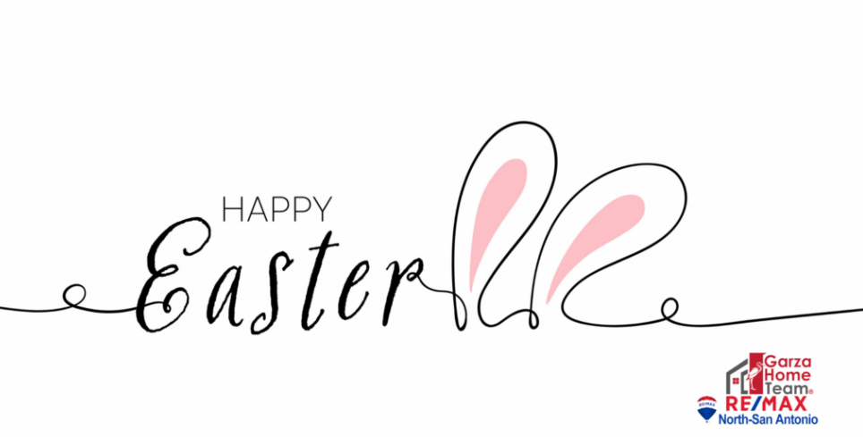 Happy Easter from The Garza Home Team at RE/MAX North San Antonio header image.
