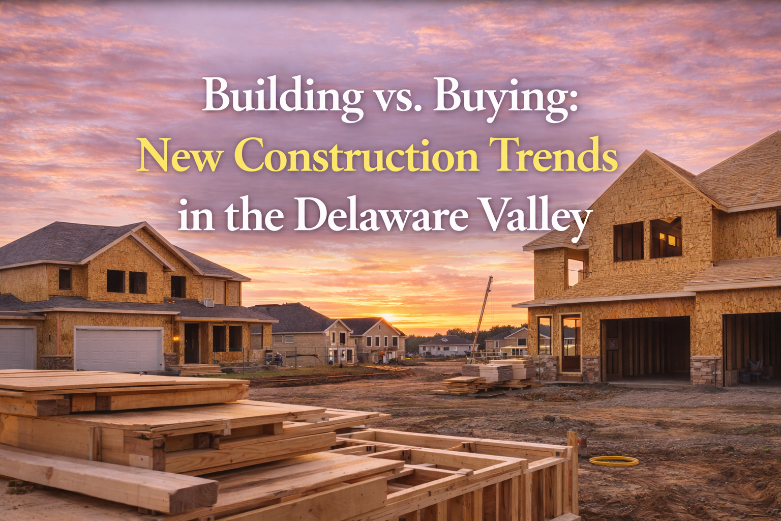 Building vs. Buying: New Construction Trends in the Delaware Valley header image.