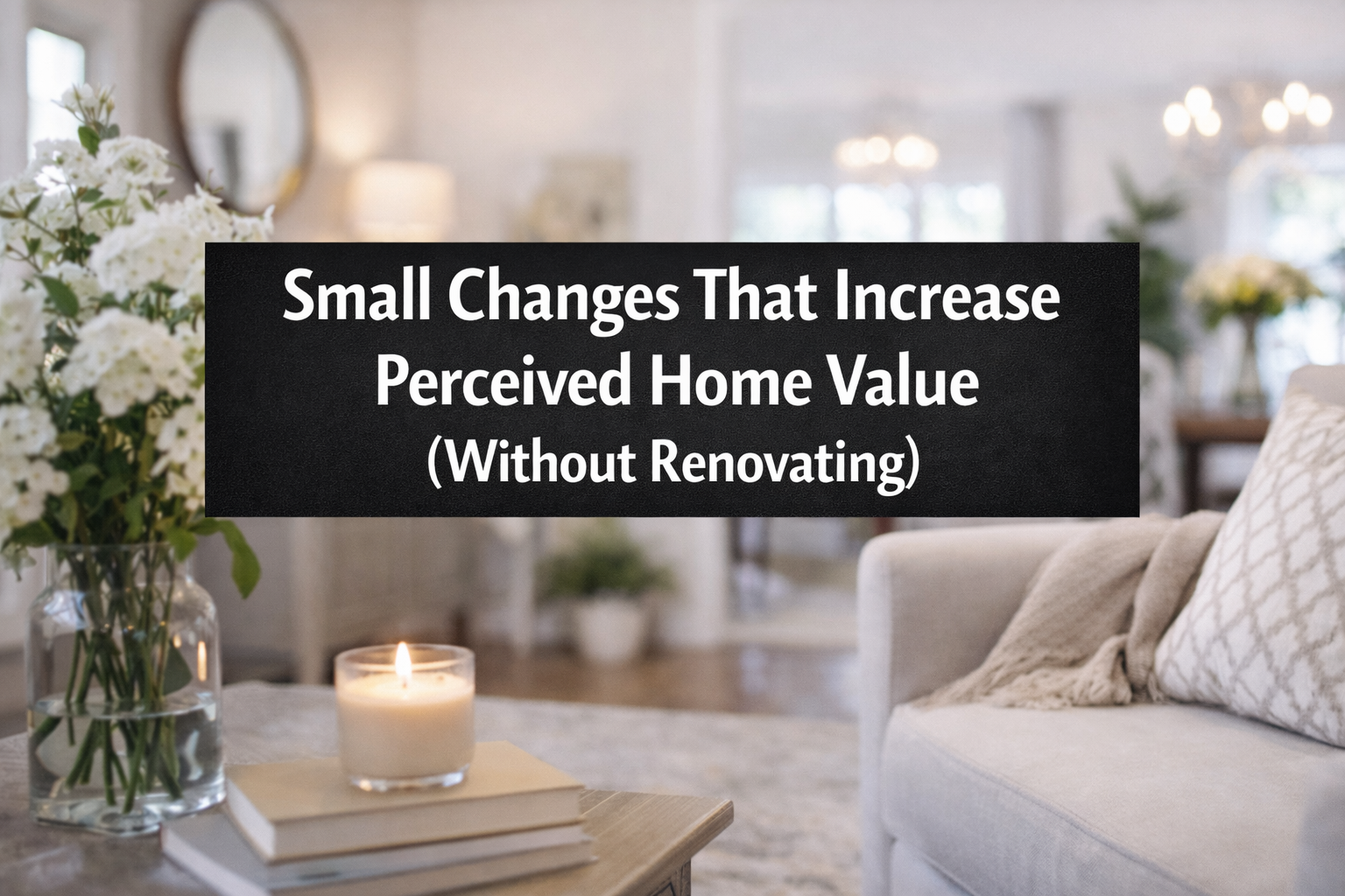 Small Changes That Increase Perceived Home Value (Without Renovating) header image.